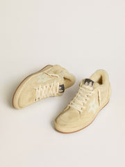 Women's Ball Star in suede and shearling with white patent leather star
