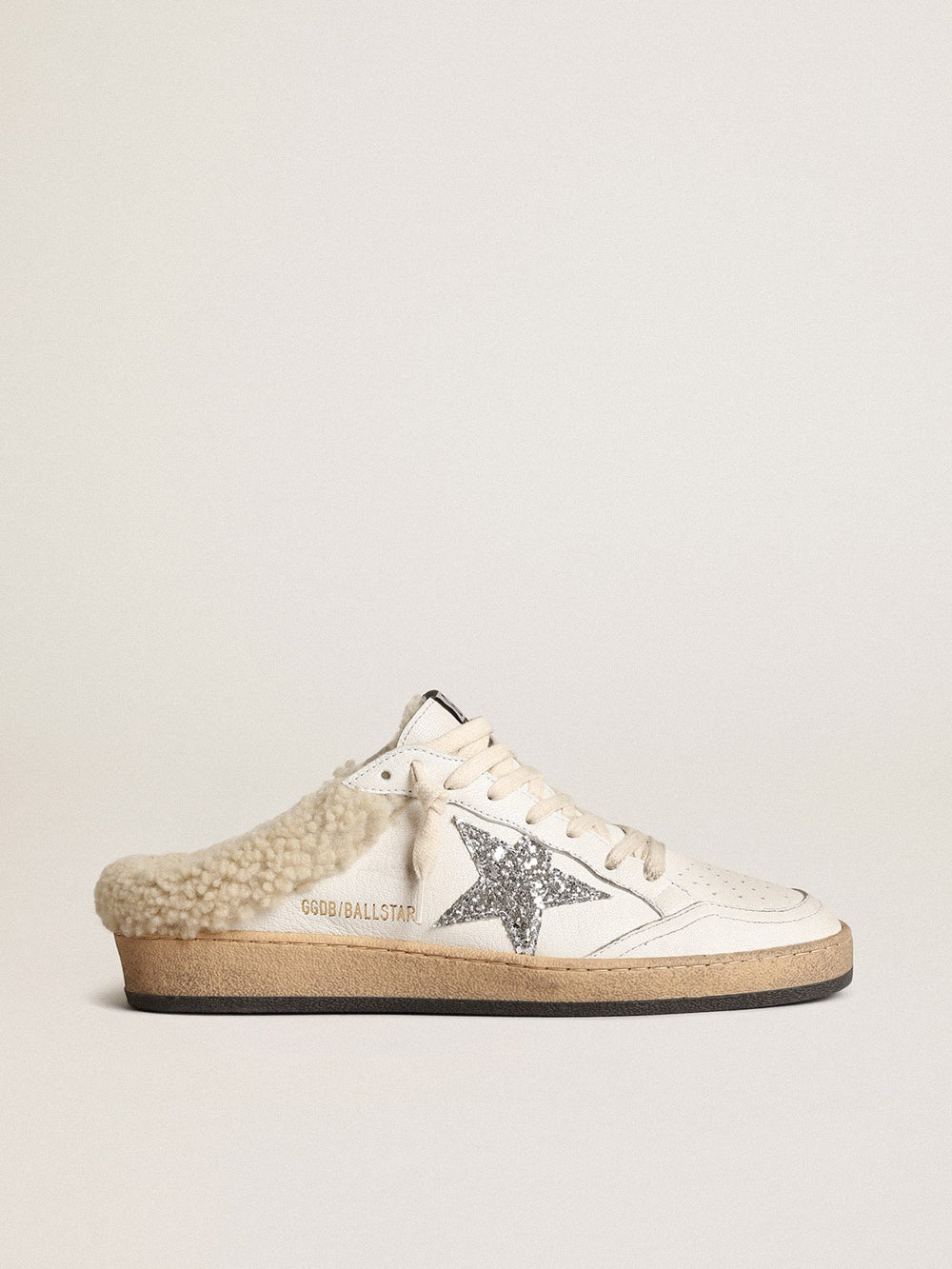 Ball Star Sabots with glitter star and shearling lining