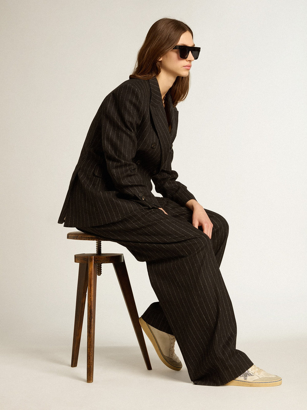 Ball Star with glitter star and pink suede heel tab