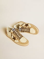 Women's Ball Star in nappa and suede with pony skin star and metallic heel tab
