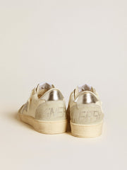 Women's Ball Star with silver Swarovski micro-crystal star and metallic silver leather heel tab