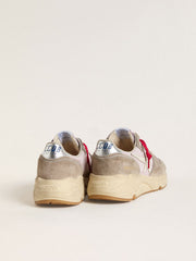 Running Sole LTD in pink nylon with white leather star