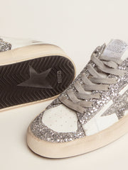 Women’s Stardan sneakers with silver glitter Golden Goose