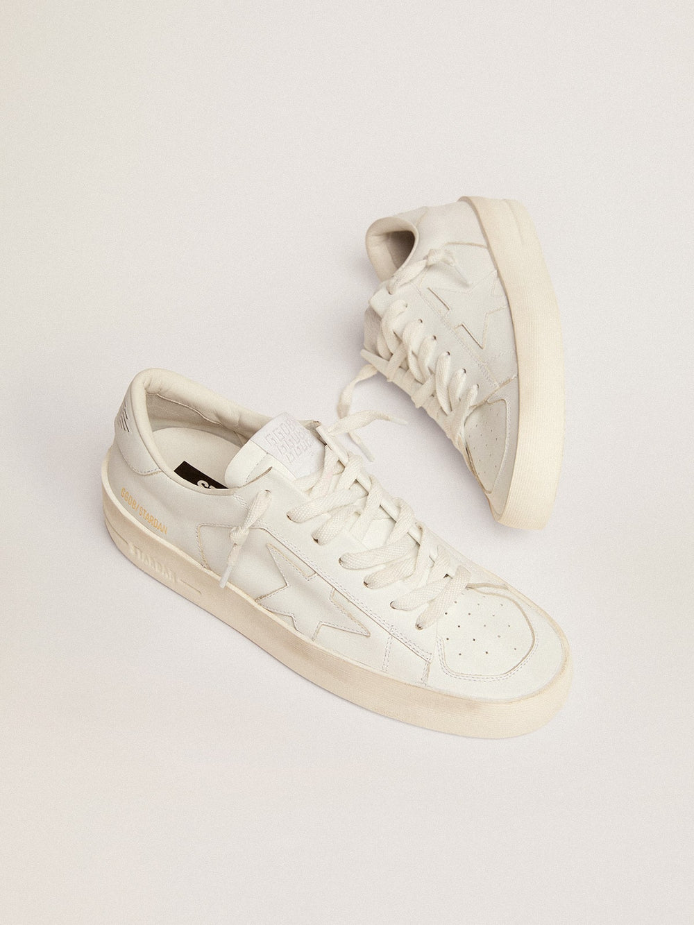 Women's Stardan sneakers in total white leather Golden Goose