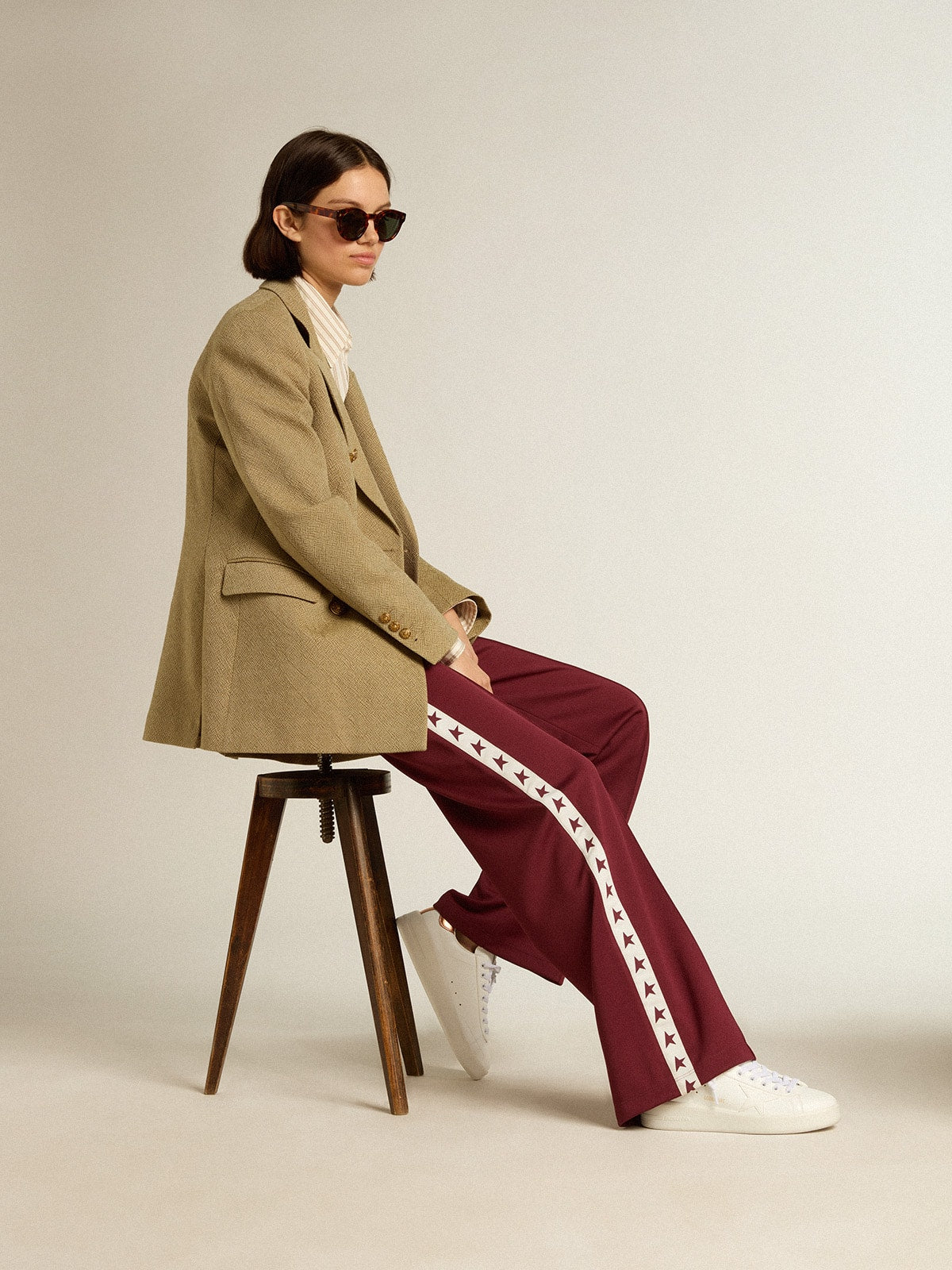 Women's bio-based Purestar with bronze metallic leather heel tab