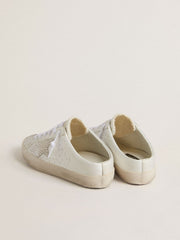 Women’s Super-Star Sabot LTD with gray suede star and Swarovski crystals