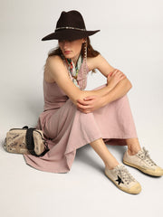 Women's V-Star with black suede star and embroidered lettering