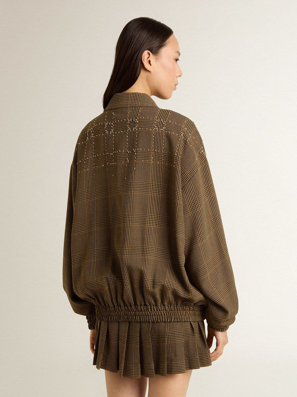 Women's wool bomber jacket