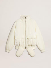 Women’s cream padded jacket