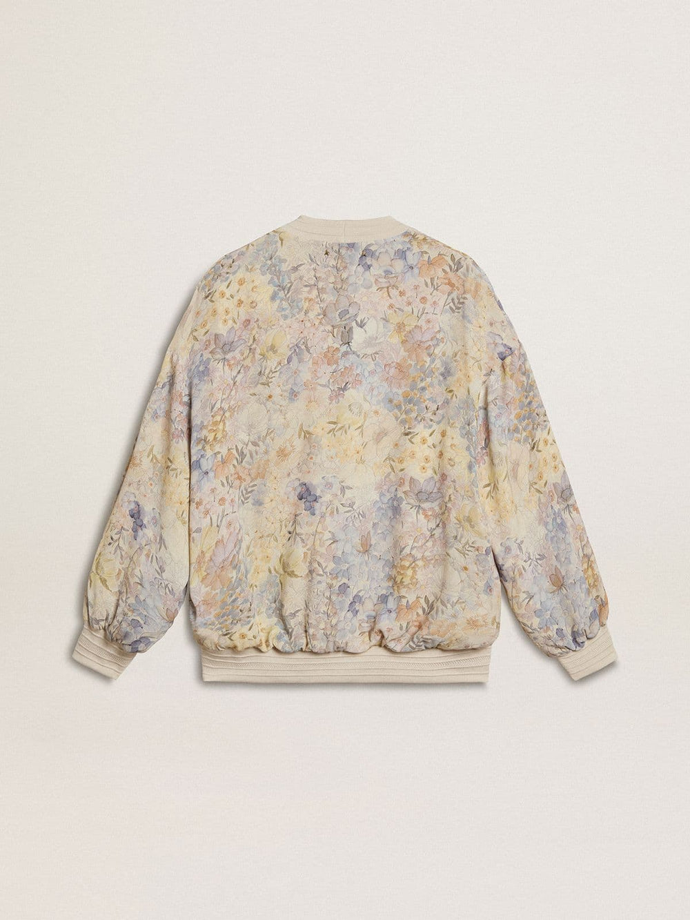 Women’s cardigan with floral print and embroidery