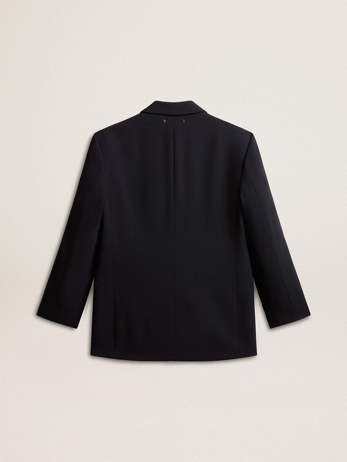 Women’s dark blue wool-blend blazer jacket