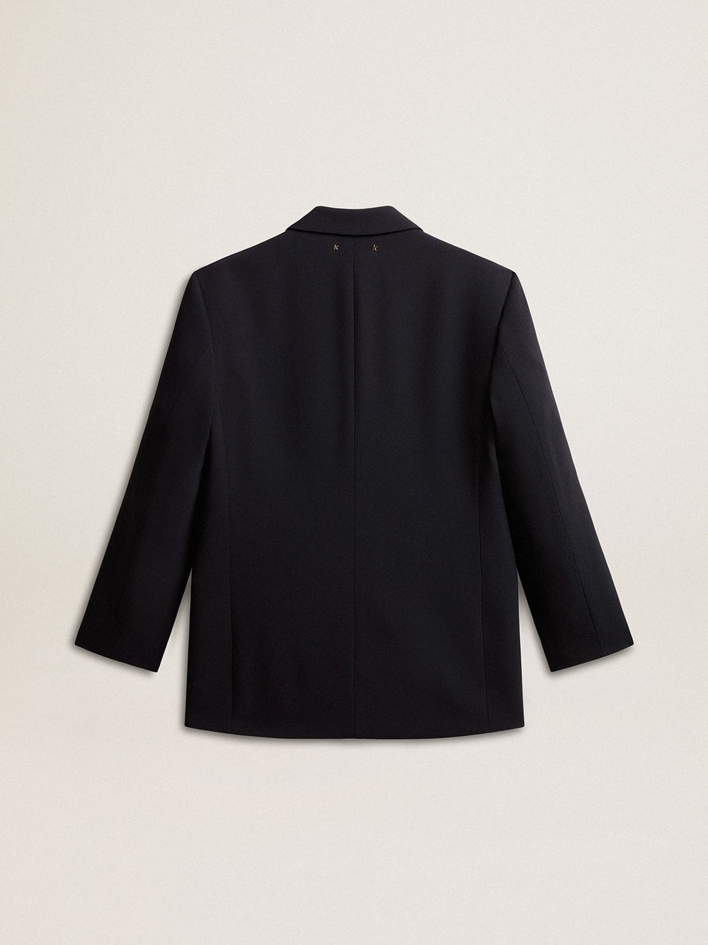 Women’s dark blue wool-blend blazer jacket