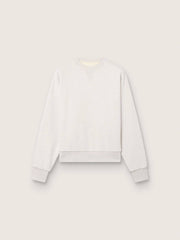 Star unisex sweatshirt in gray cotton with embroidery and crystals