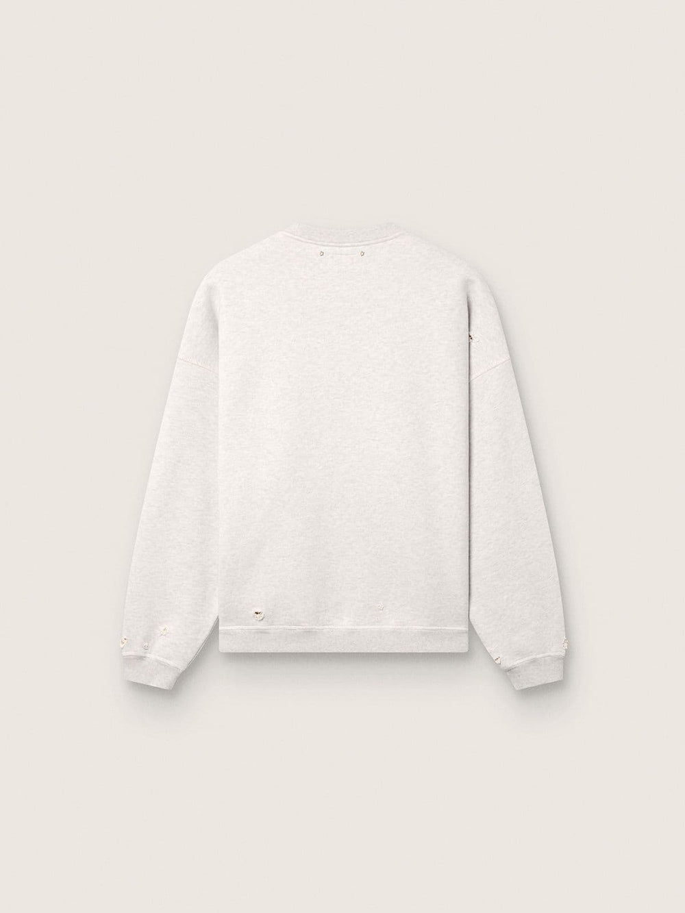 Star unisex sweatshirt in gray melange cotton with 'Star' embroidery