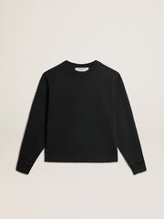 Sweatshirt in washed black with reverse logo on the back - Jersey Capsule