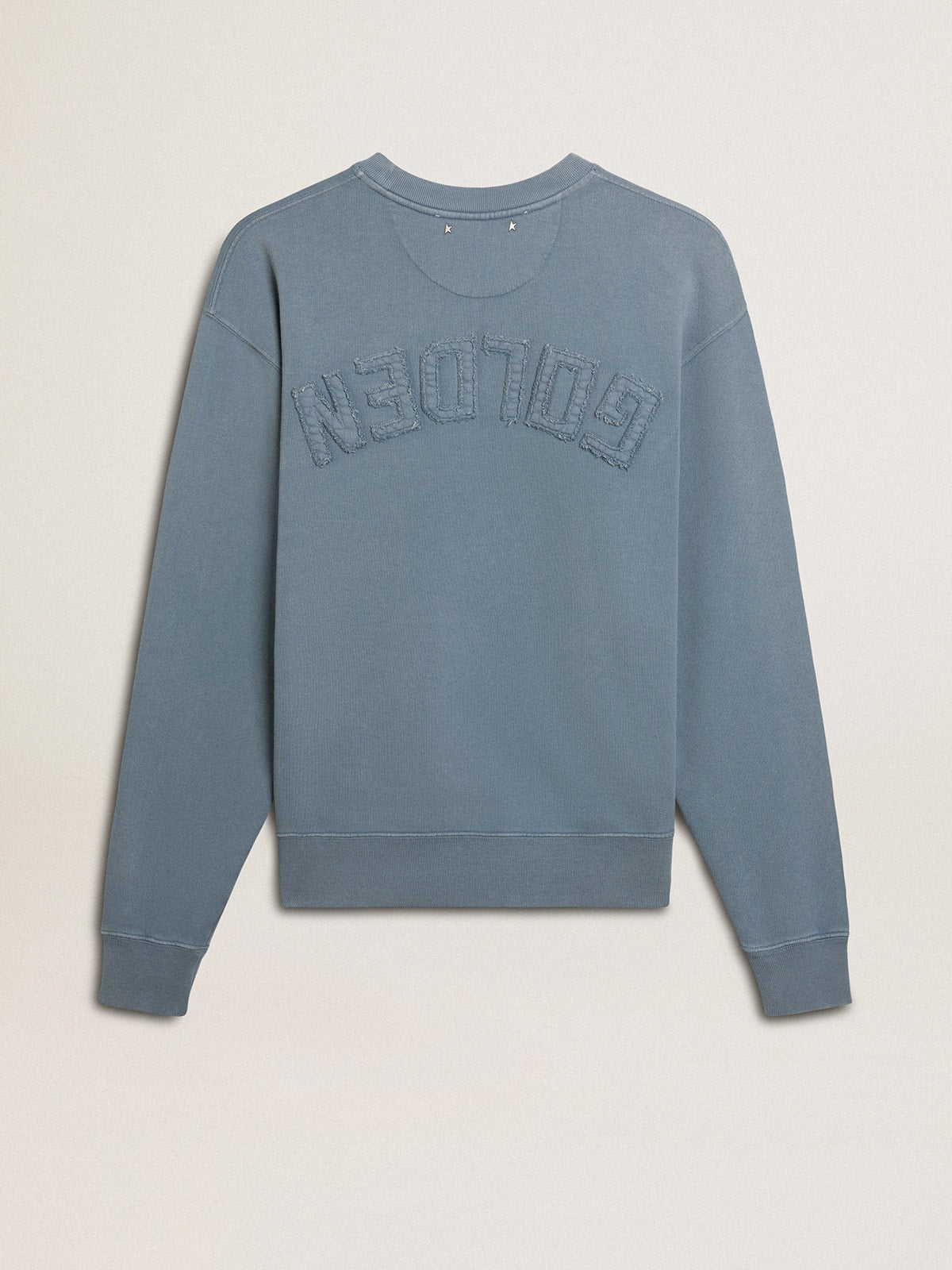 Baby blue sweatshirt with reverse logo on the back - Jersey Capsule
