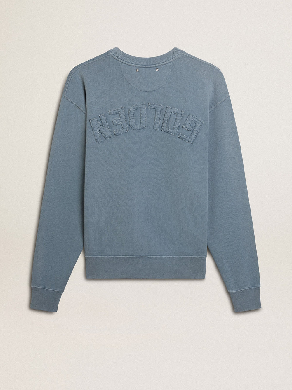 Baby blue sweatshirt with reverse logo on the back - Jersey Capsule