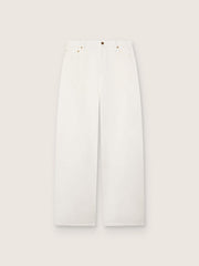 Golden women’s boyfriend jeans in optical white bull denim