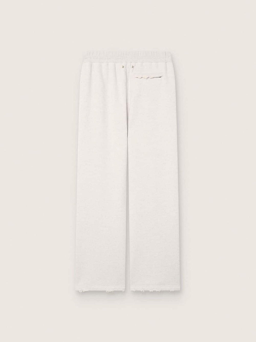 Star unisex sweatpants in gray melange fleece