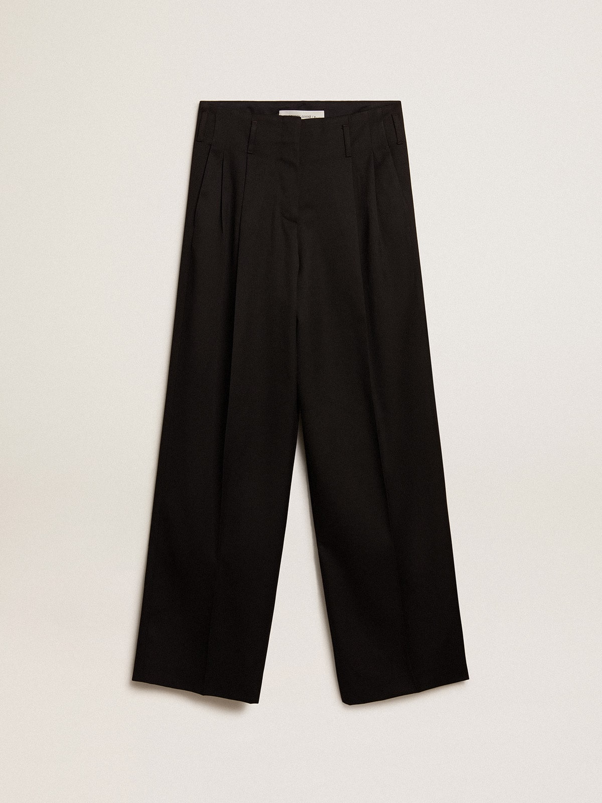 Women’s black wool gabardine pants