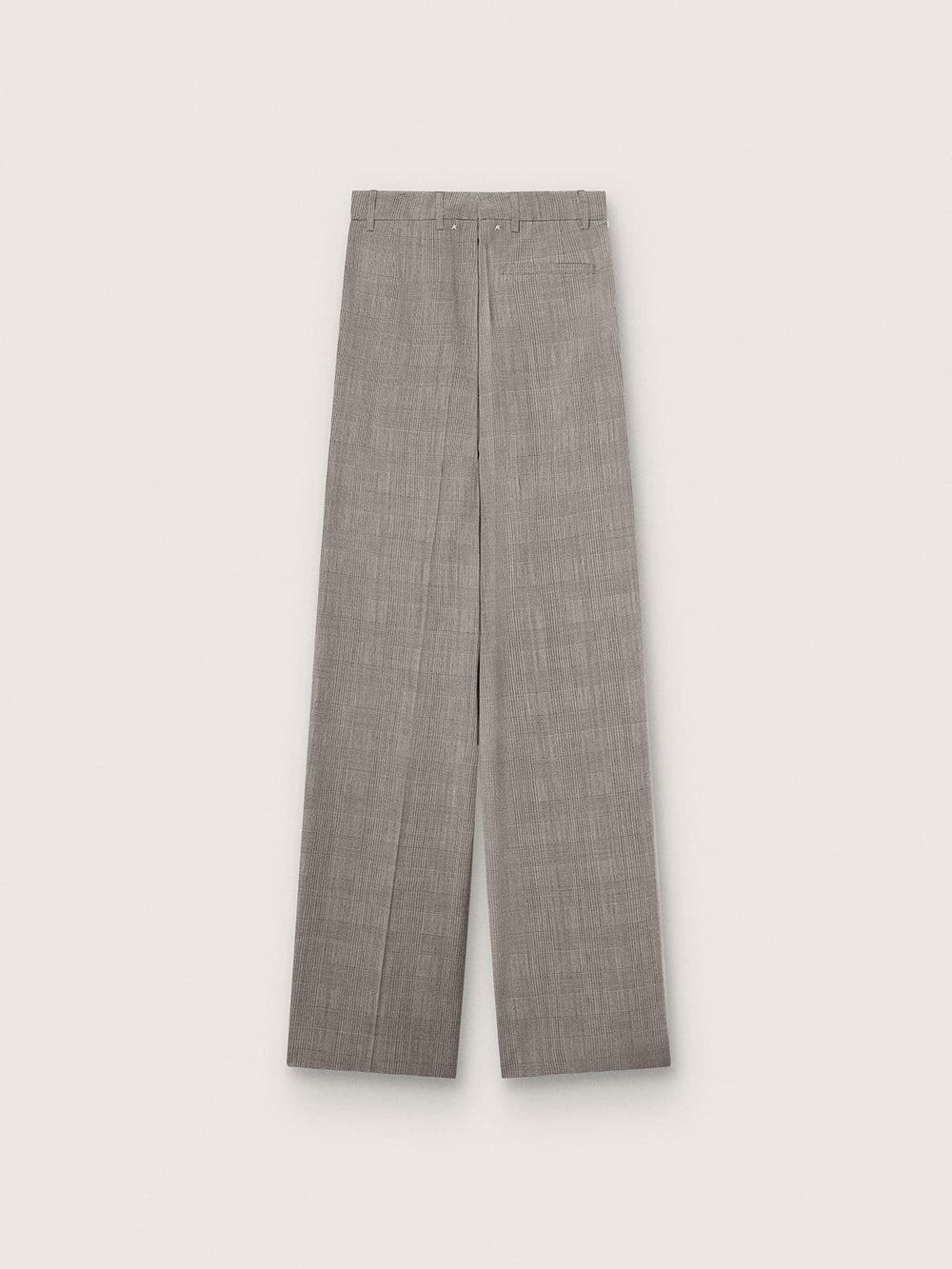 Women’s oversized pants in gray Prince of Wales check