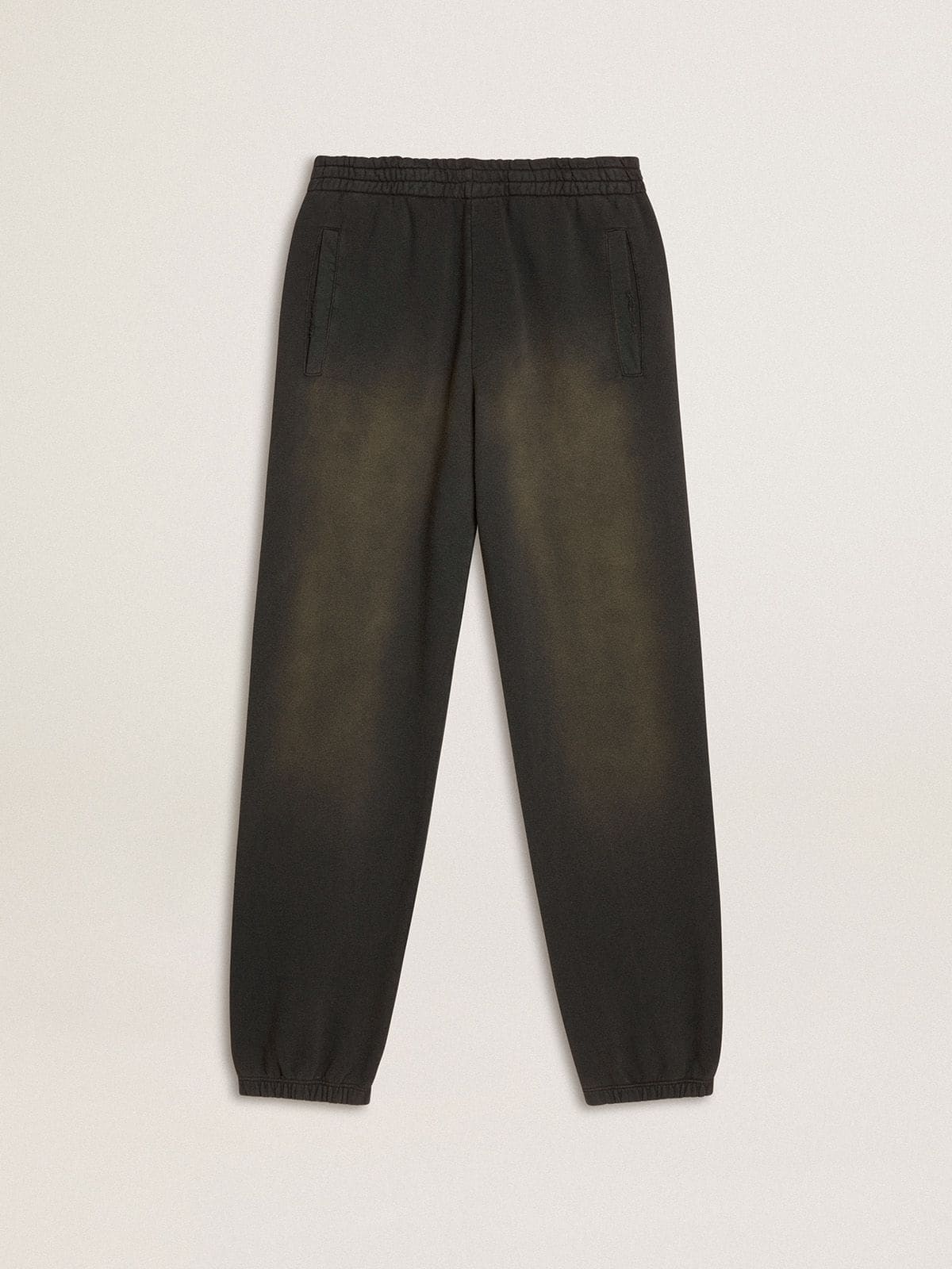 Unisex washed black joggers