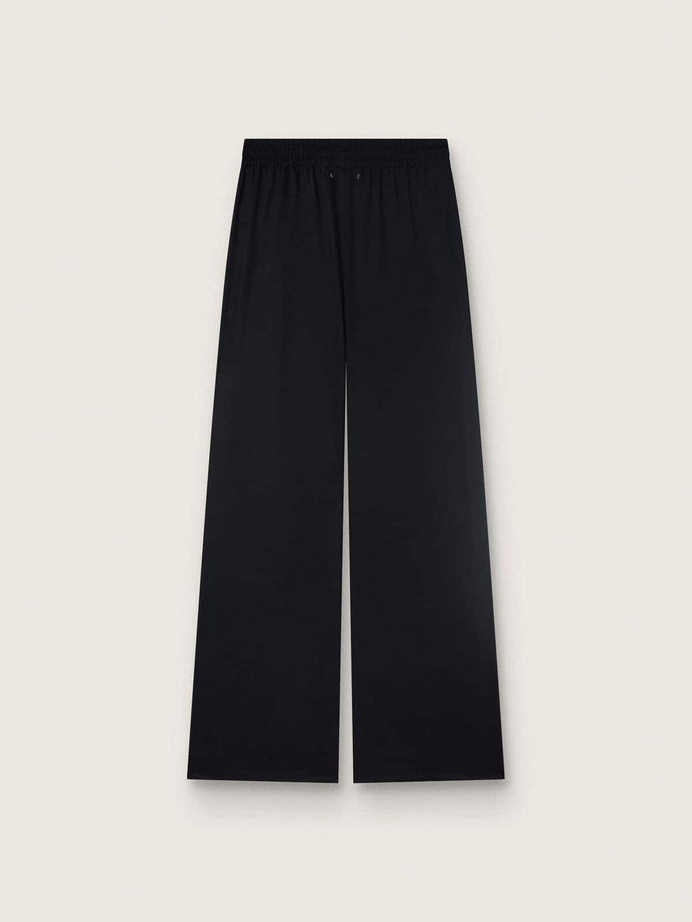 Women's sweatpants in black wool twill with sequin embroidery