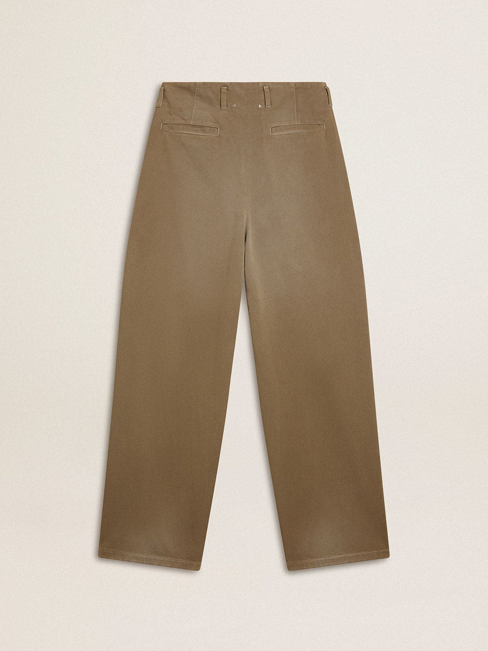Women's khaki cotton pants