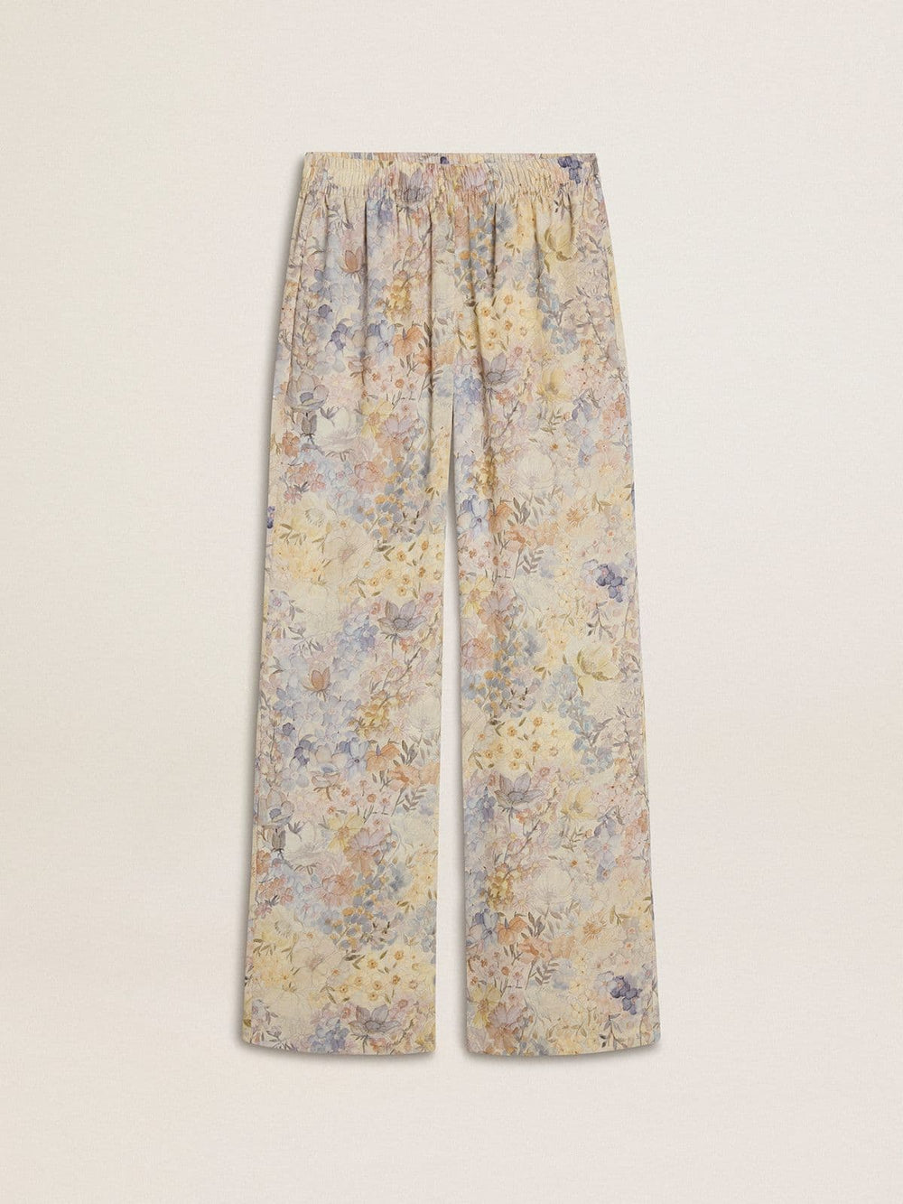 Women's multicolor joggers with floral print
