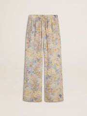 Women's multicolor joggers with floral print
