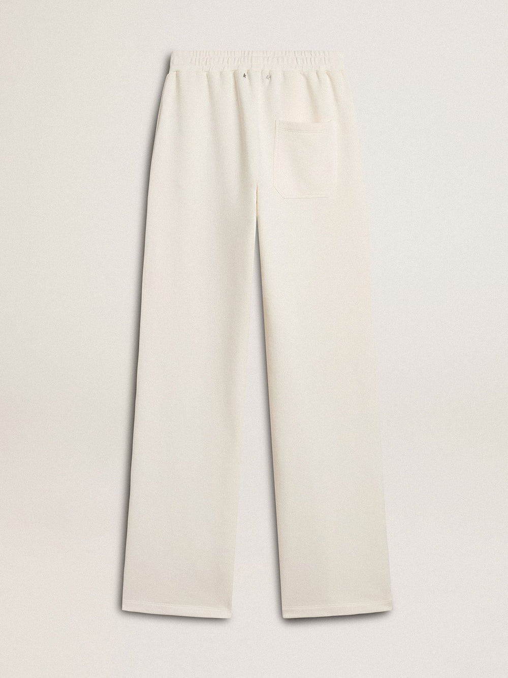 Women’s white cotton joggers