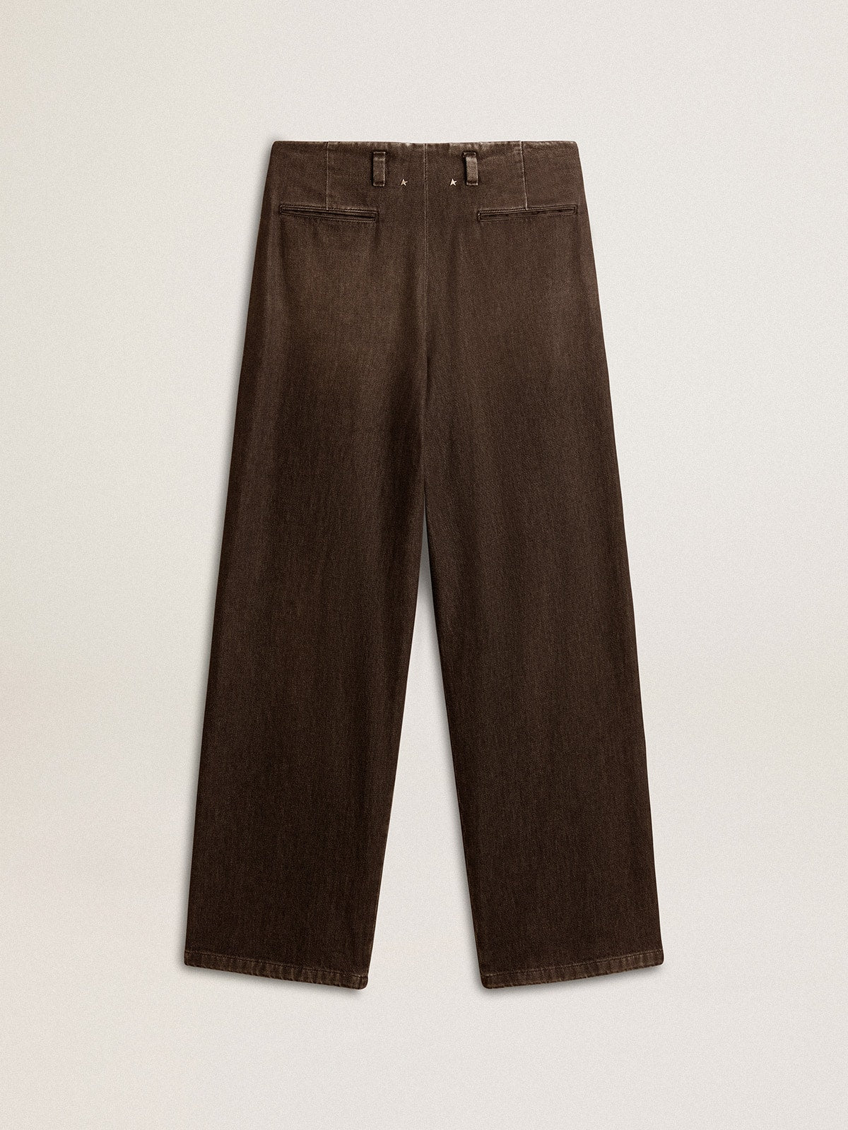 Women's medium-wash cotton pants
