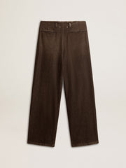 Women's medium-wash cotton pants