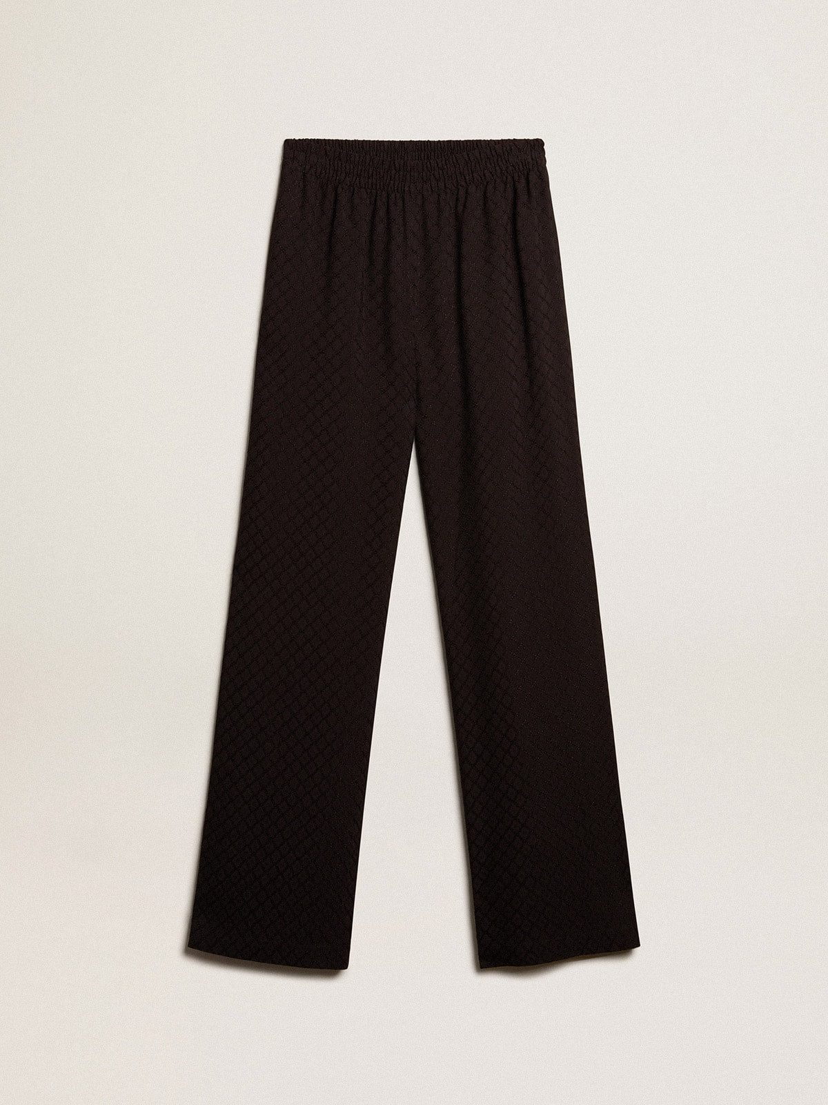 Women’s black viscose joggers