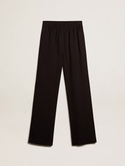 Women’s black viscose joggers