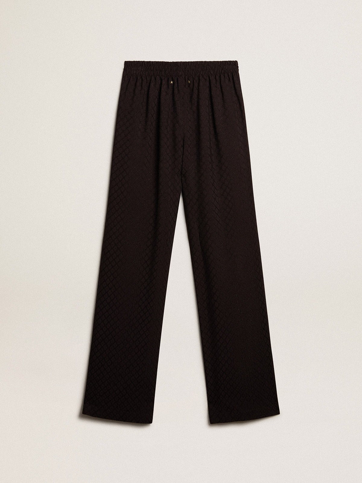 Women’s black viscose joggers