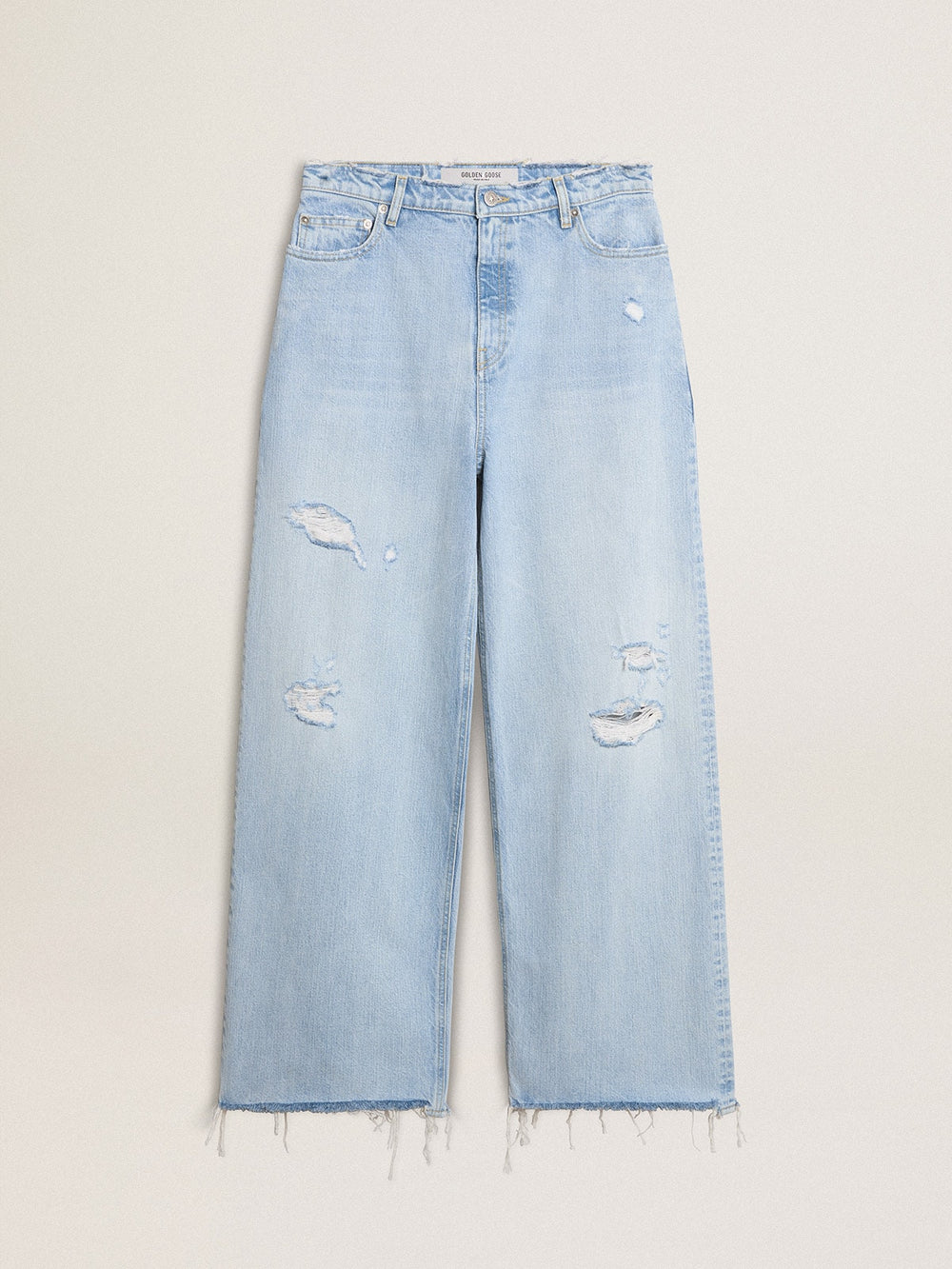 Women’s pants in lived-in effect denim