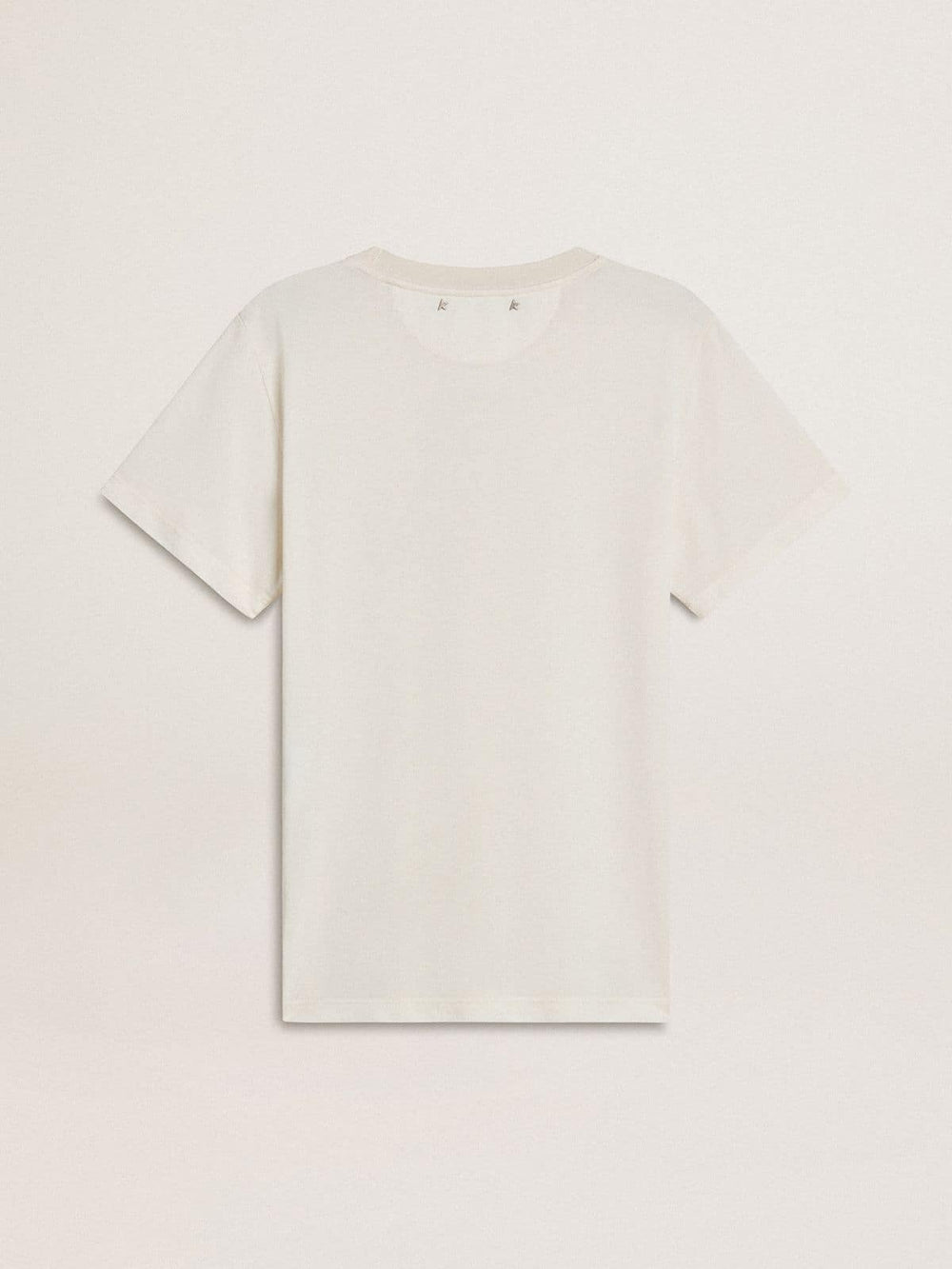 Women's white T-shirt with print on the front
