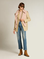 Powder-pink T-shirt with reverse logo on the back - Jersey Capsule