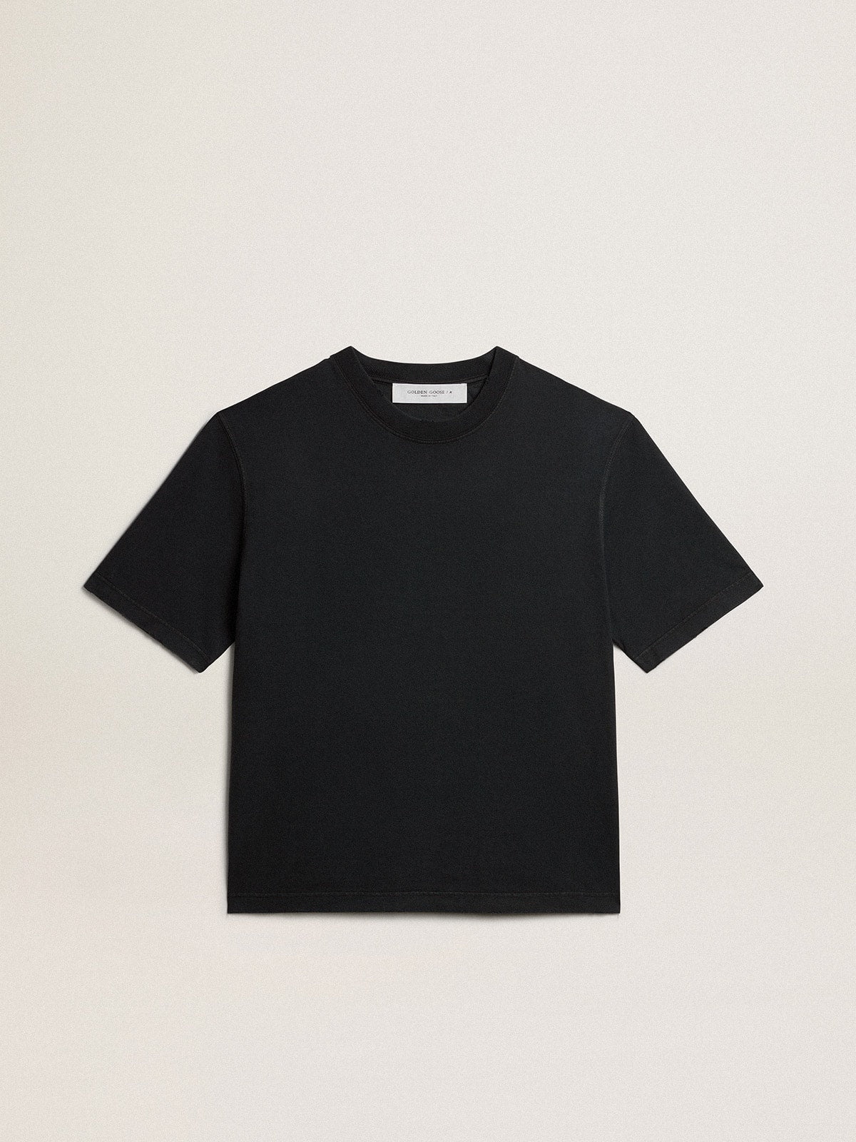 T-shirt in washed black with reverse logo on the back - Jersey Capsule