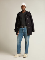 T-shirt in washed black with reverse logo on the back - Jersey Capsule