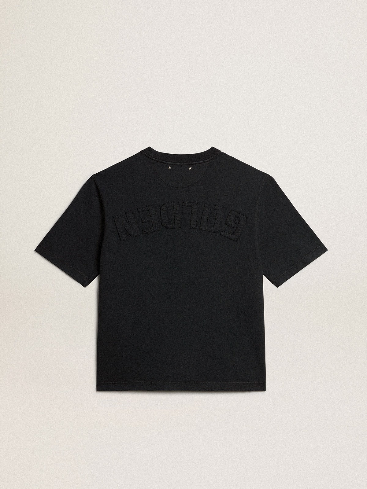 T-shirt in washed black with reverse logo on the back - Jersey Capsule