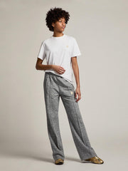 White Star Collection T-shirt with star in gold glitter on the front