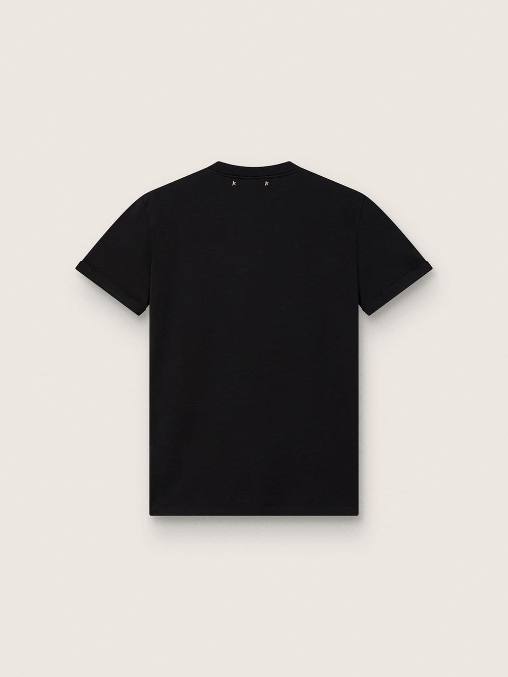 Women’s regular-fit distressed T-shirt in black