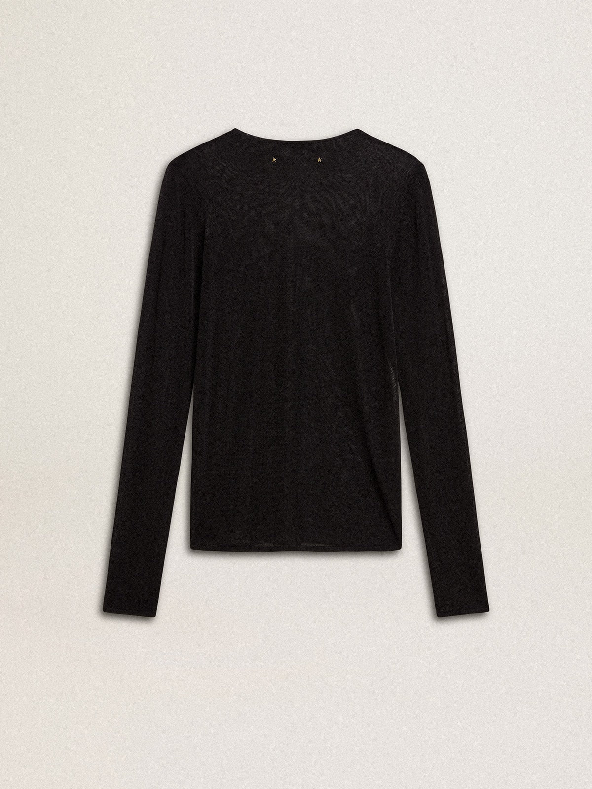 Women's black crew neck t-shirt