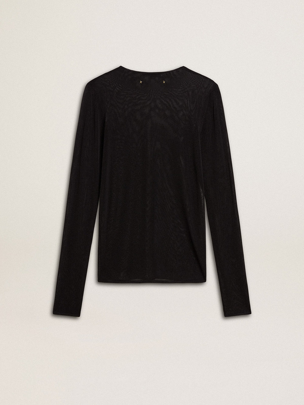 Women's black crew neck t-shirt