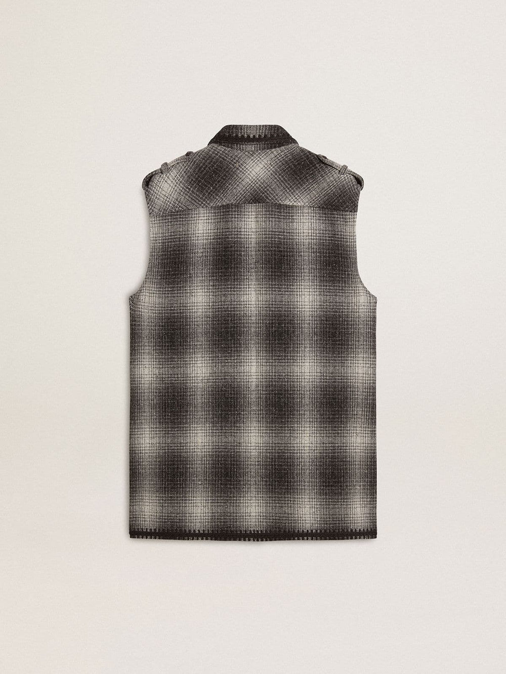 Women's dark gray wool-blend shirt dress