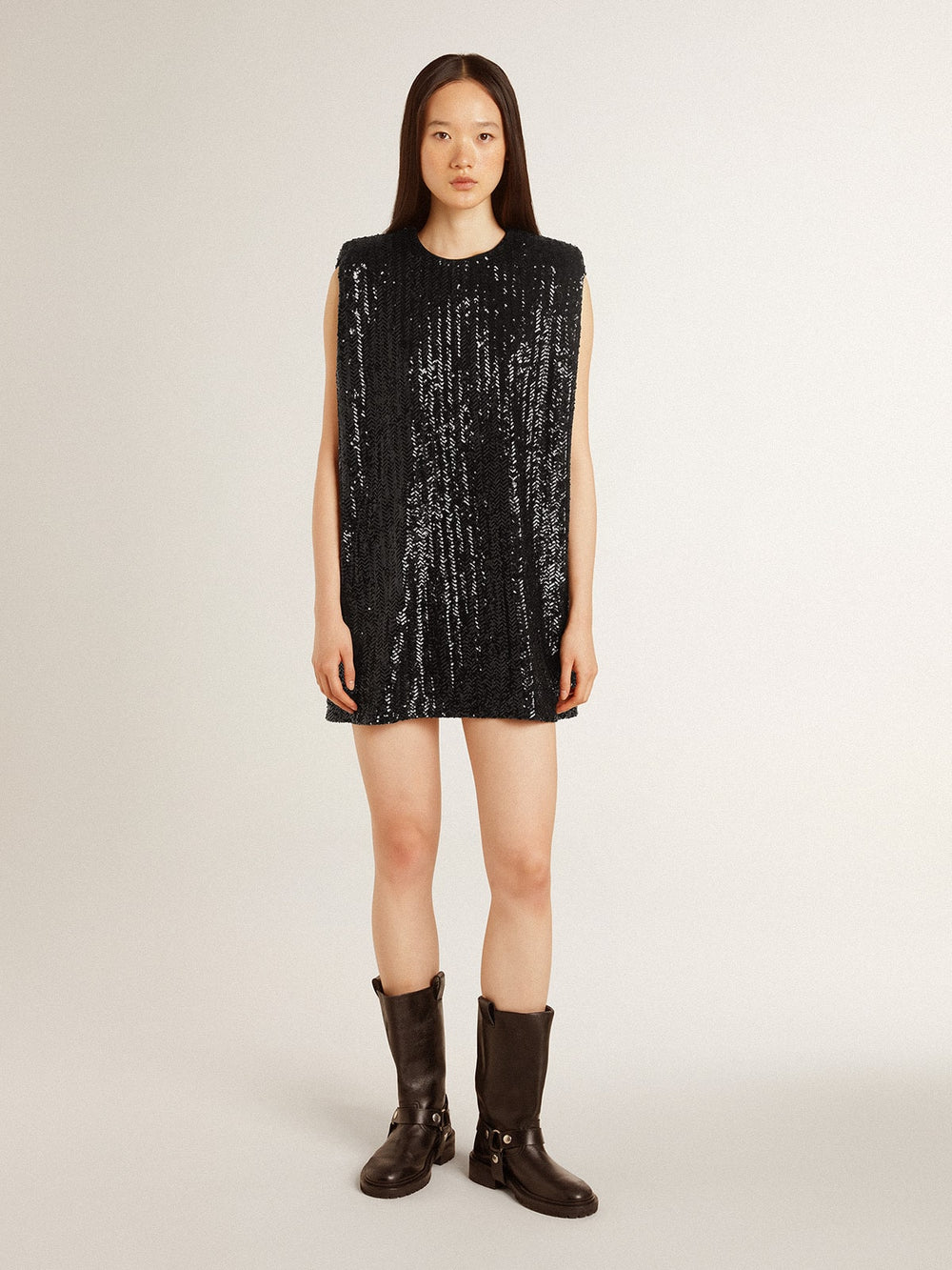Women’s black sequin dress
