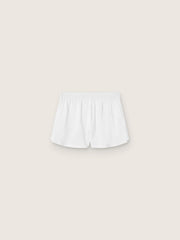 Women's white double-layer sports shorts