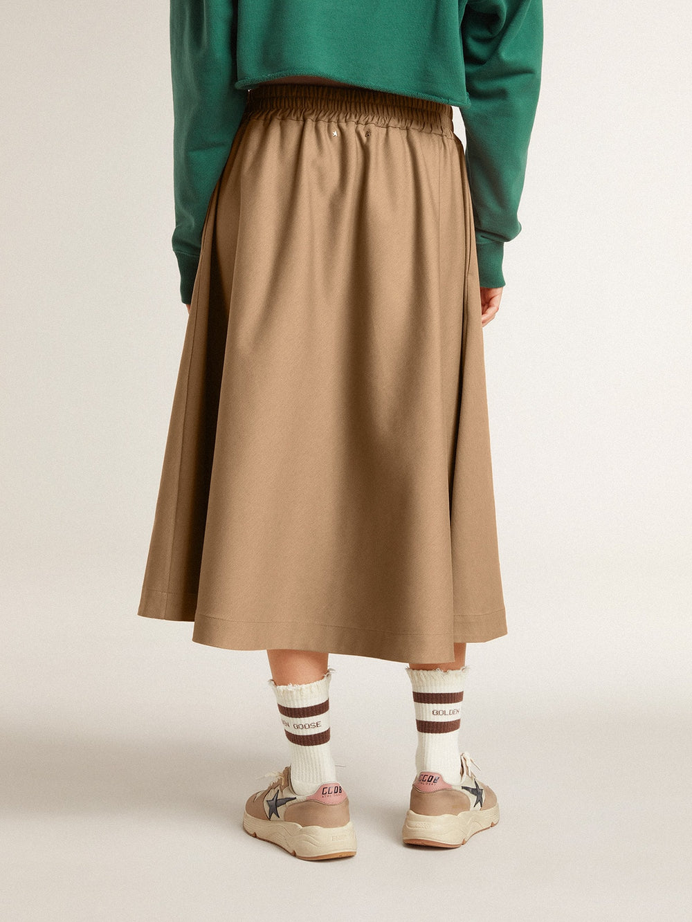 Women’s beige circle skirt